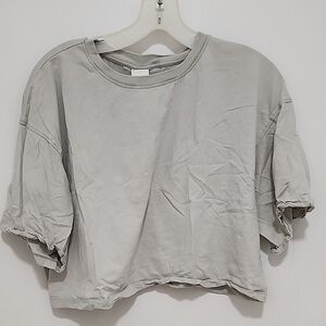 H&M Light Gray Short Sleeve Tee